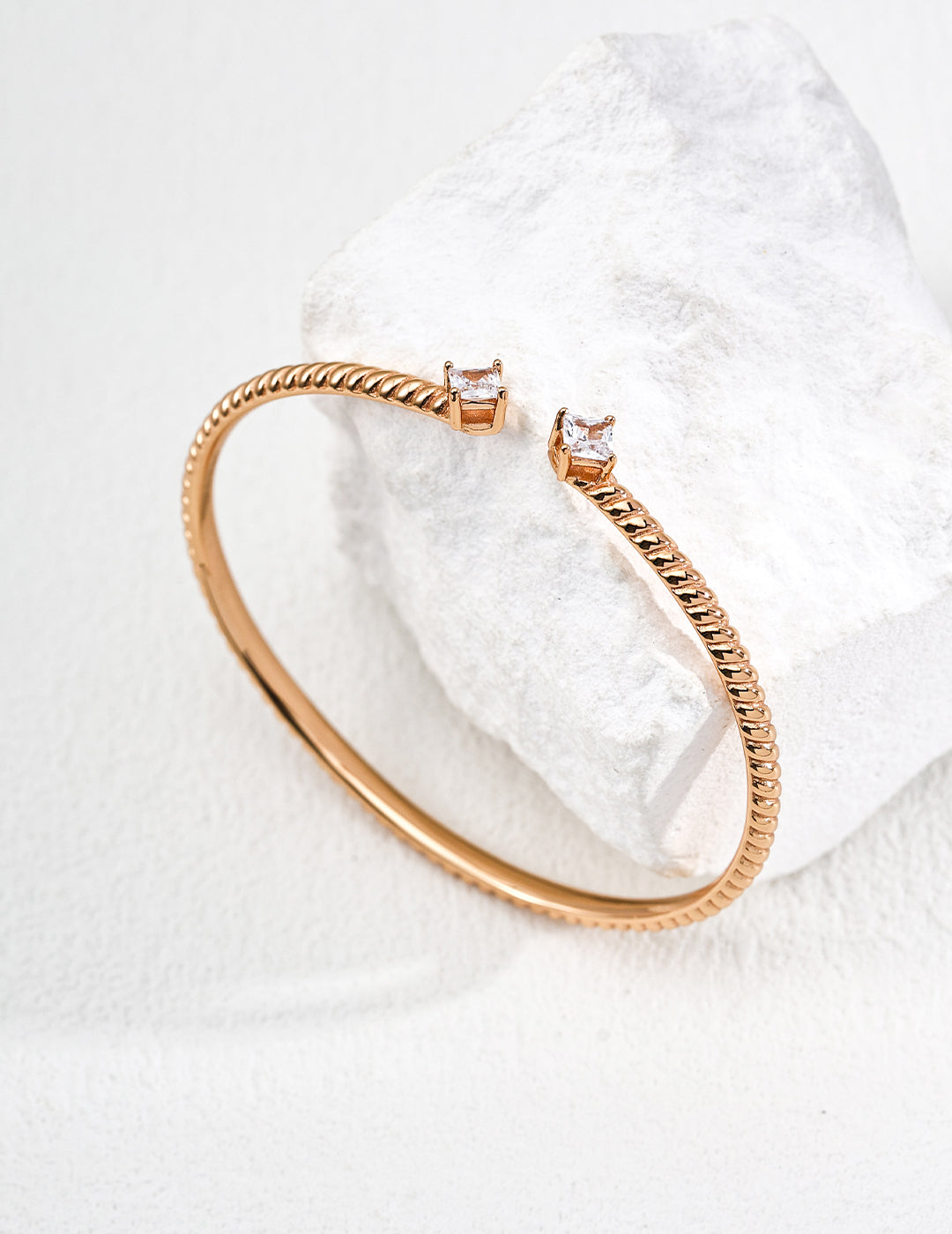 Adjustable S925 Sterling Silver Cubic Zirconia Bracelet