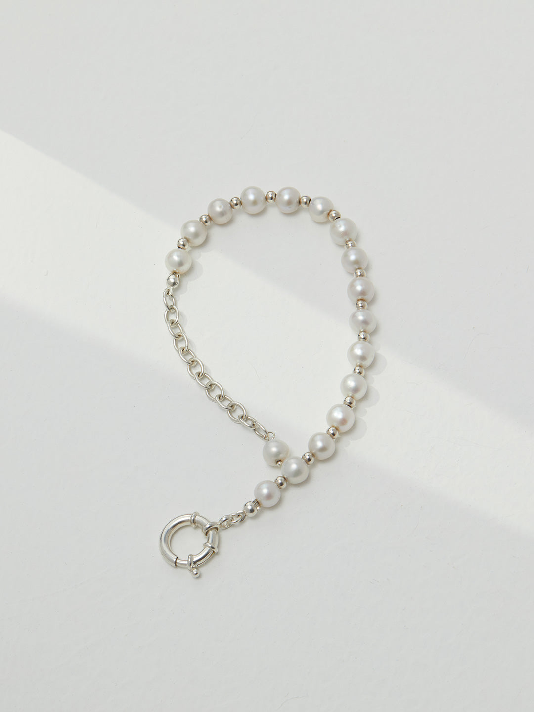 Pure Silver Pearl Bracelet