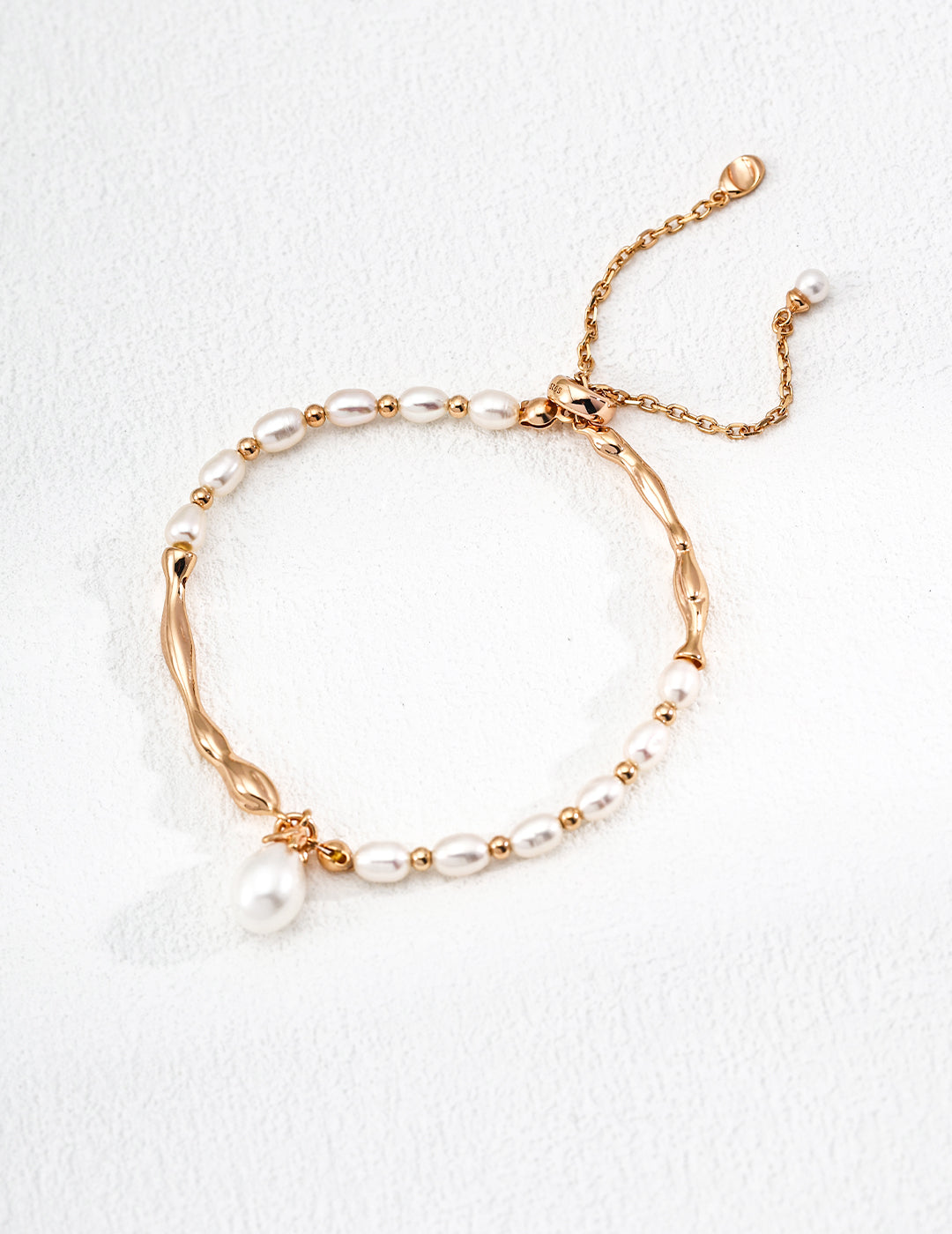 Sterling Silver Natural Pearl Bracelet