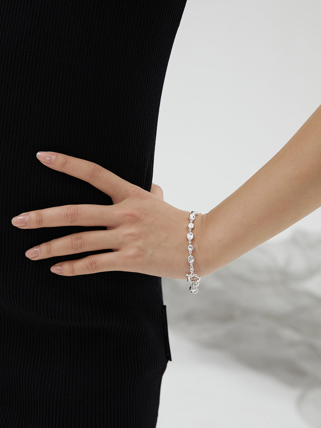 Lava Collection Natural Sterling Silver Bracelet