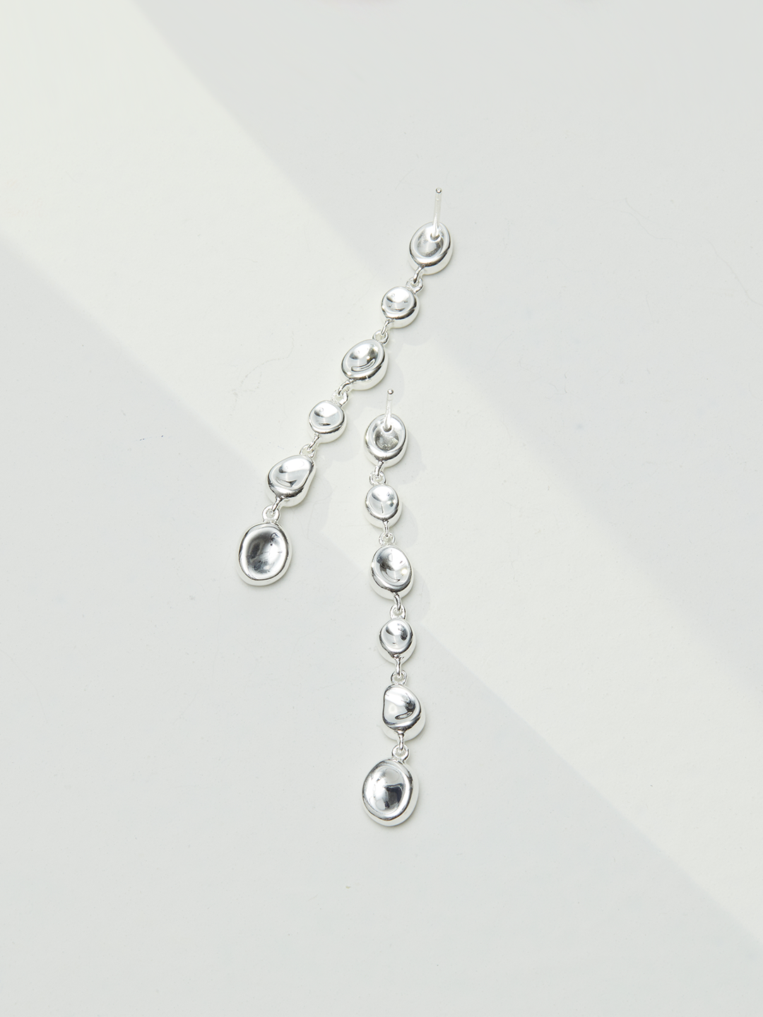 Pure Sterling Silver Extended Dangle Earrings