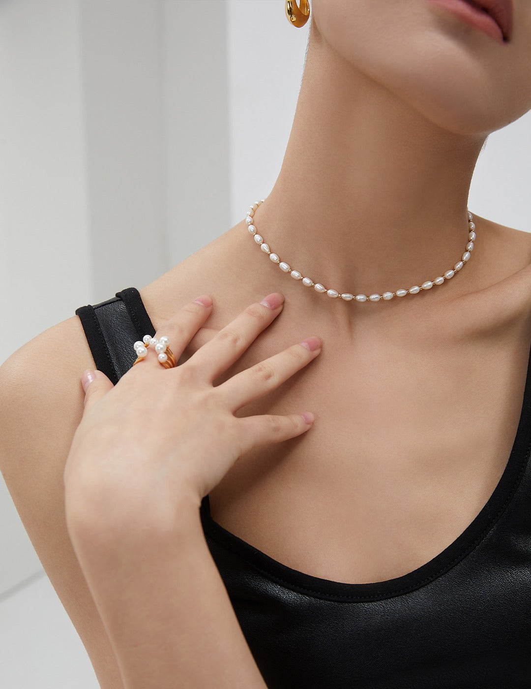 Sterling Silver Pearl Necklace