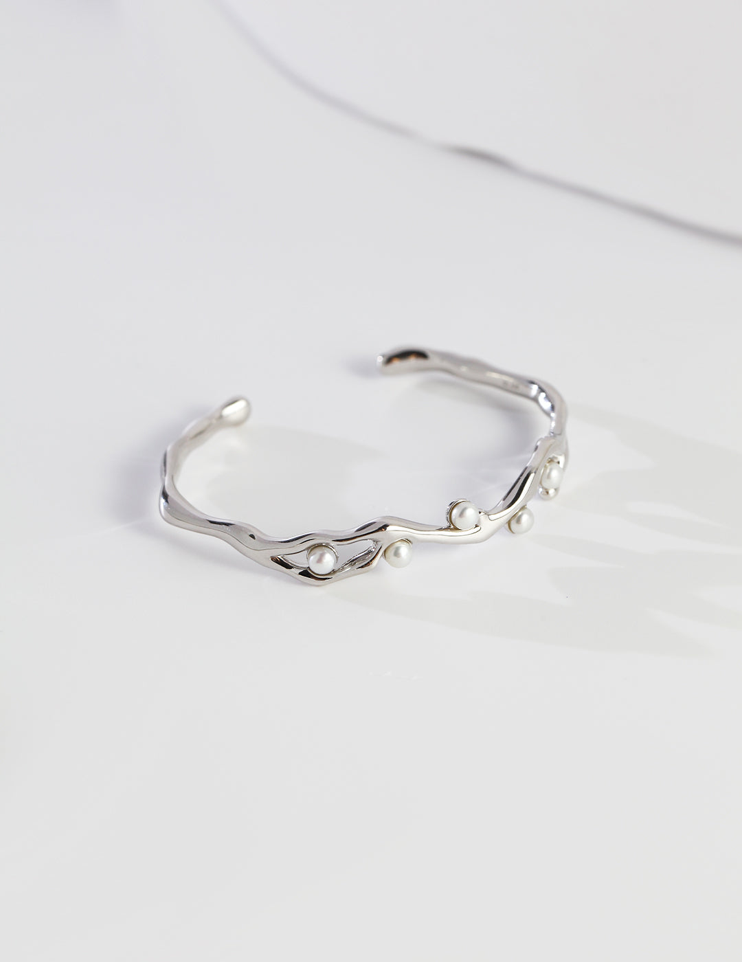 Sterling Silver Pearl Bracelet