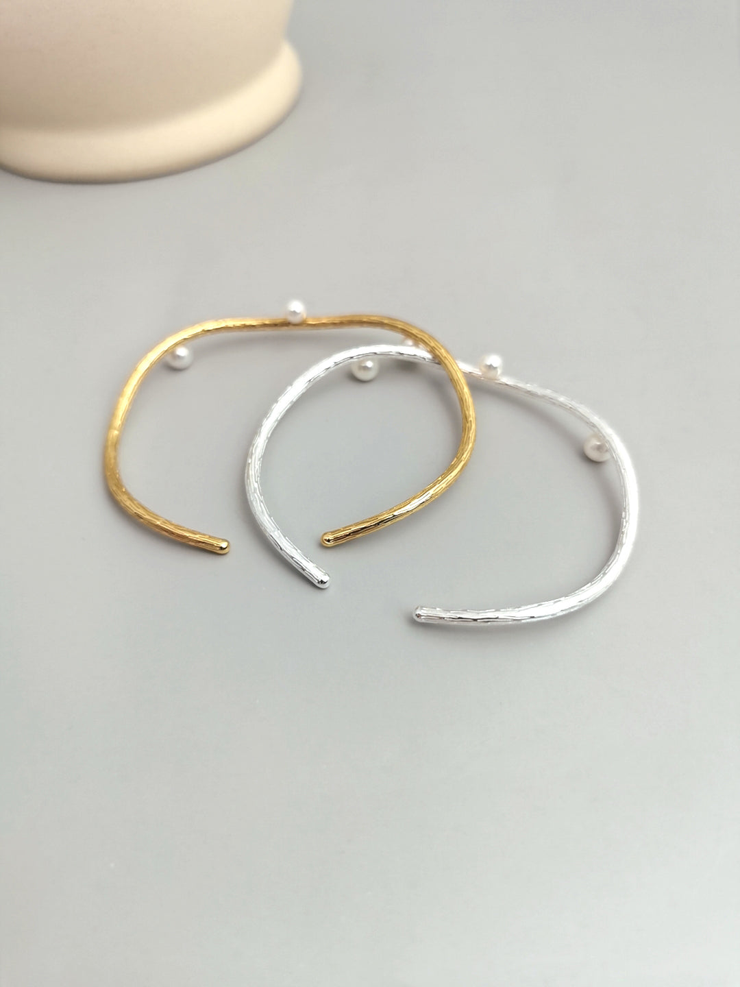 French Sterling Silver Pearl Bracelet