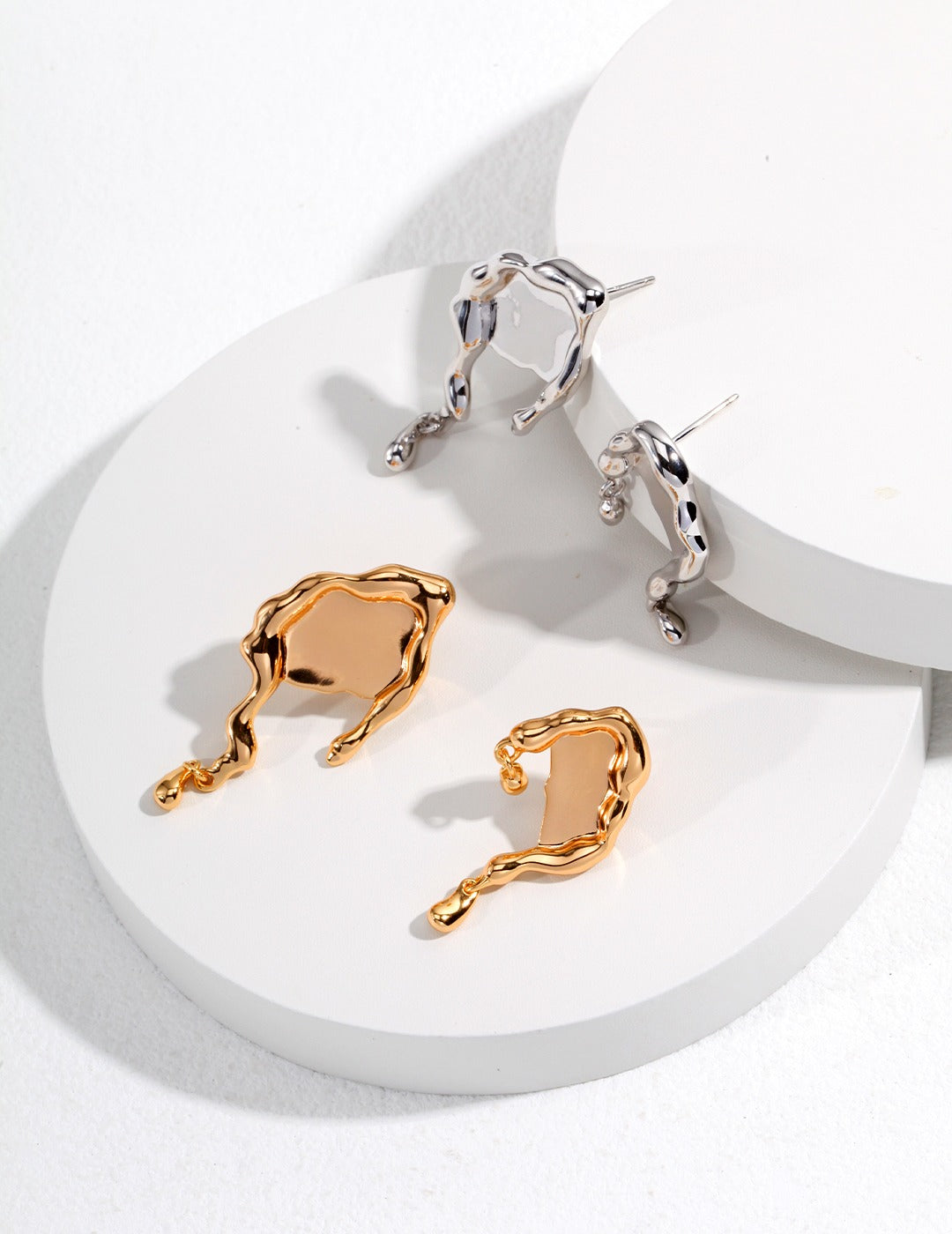 Sterling Silver Free-Form Earrings