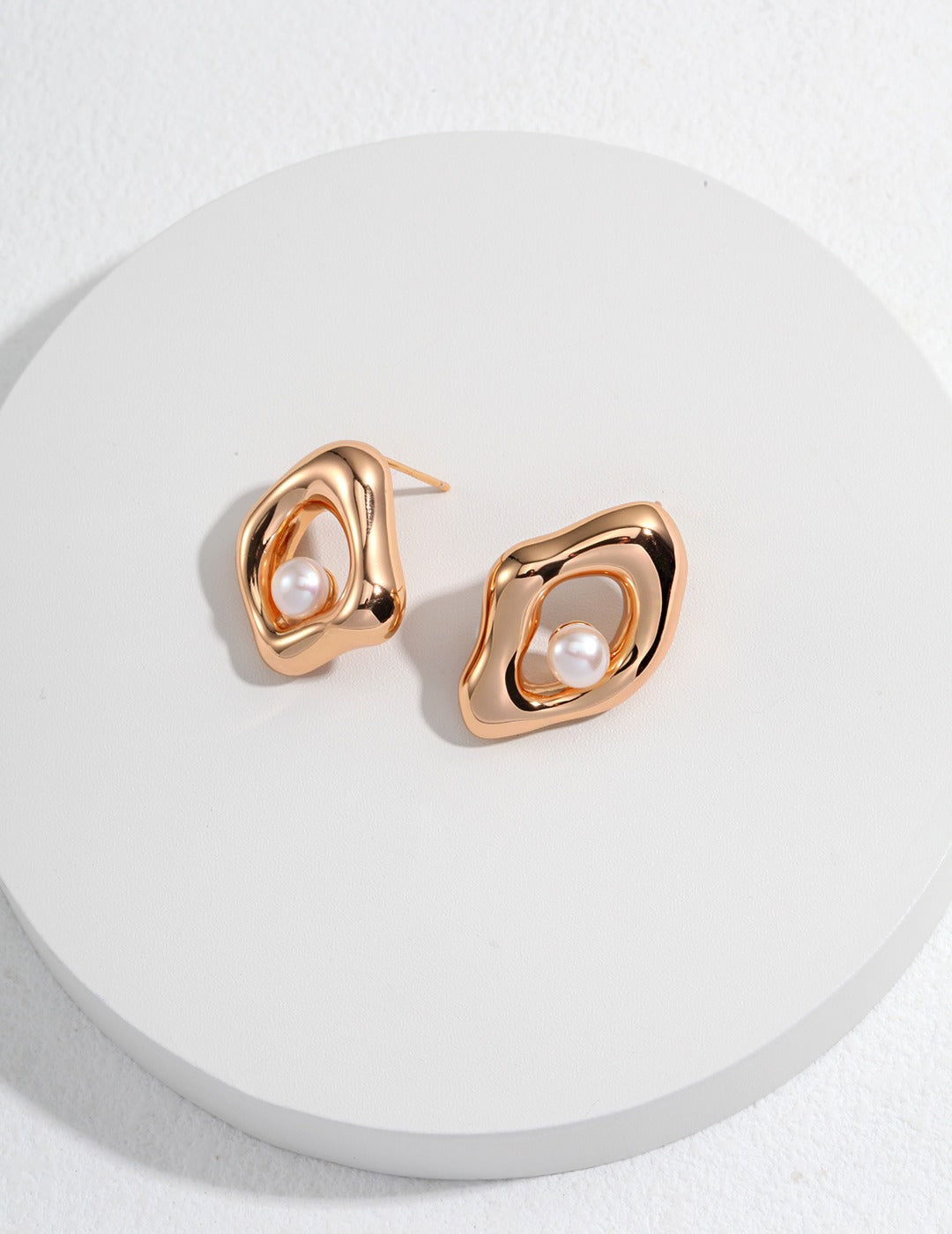 Sterling Silver & Natural Pearl Mismatched Earrings