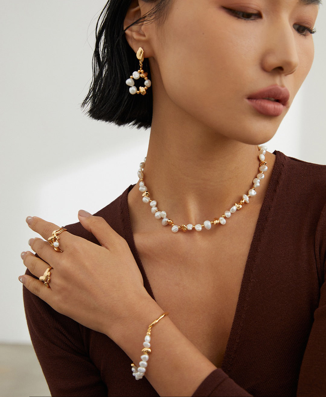 Sterling Silver Pearl Bracelet