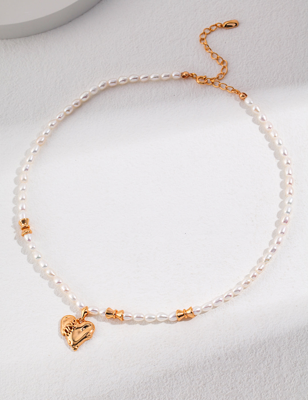 Heart Sterling Silver Necklace with Pearl