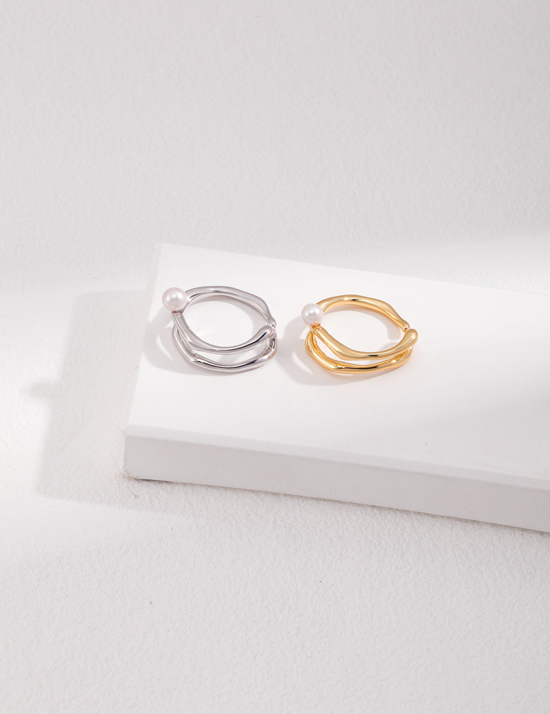 Solid Sterling Silver Pearl Ring