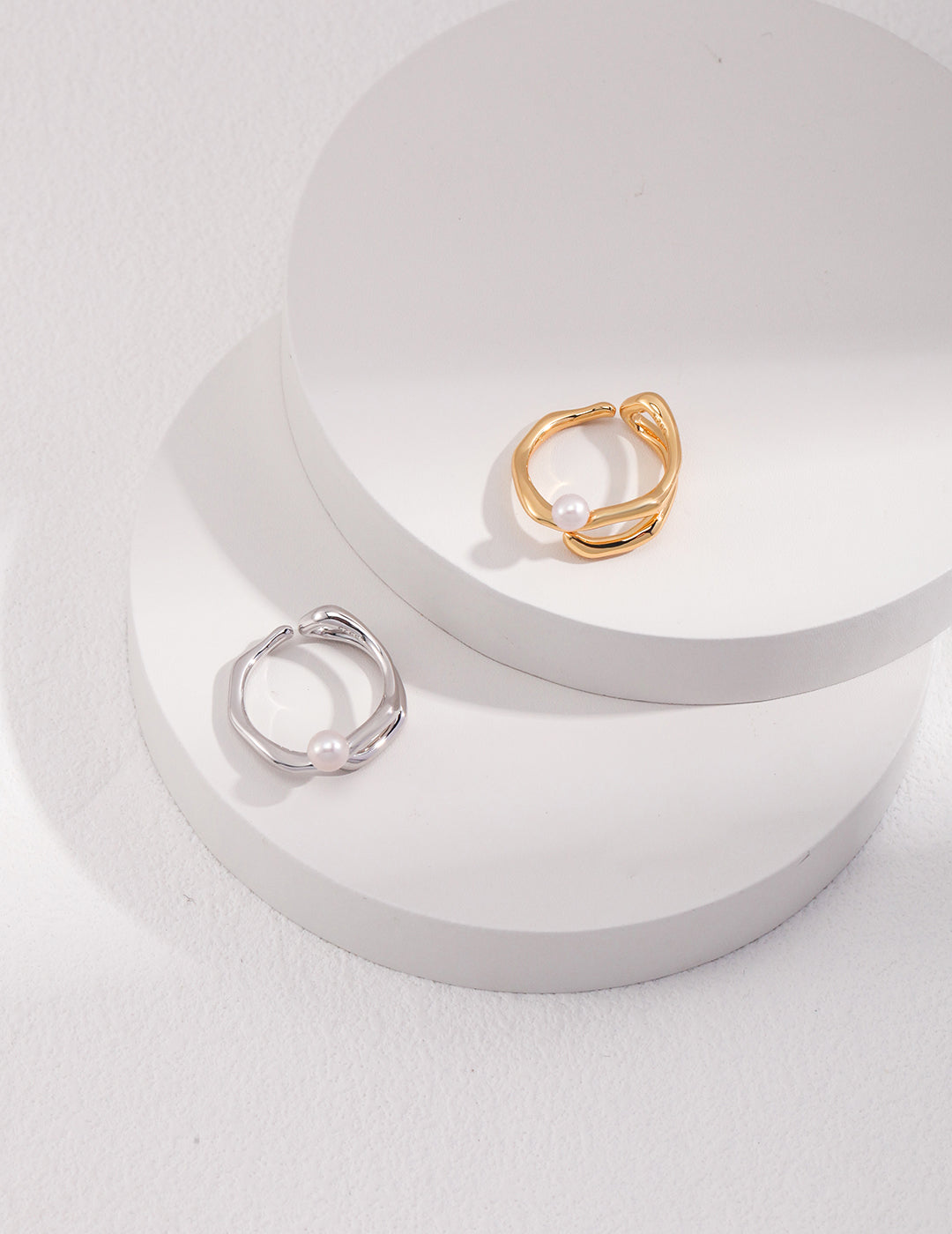 Solid Sterling Silver Pearl Ring
