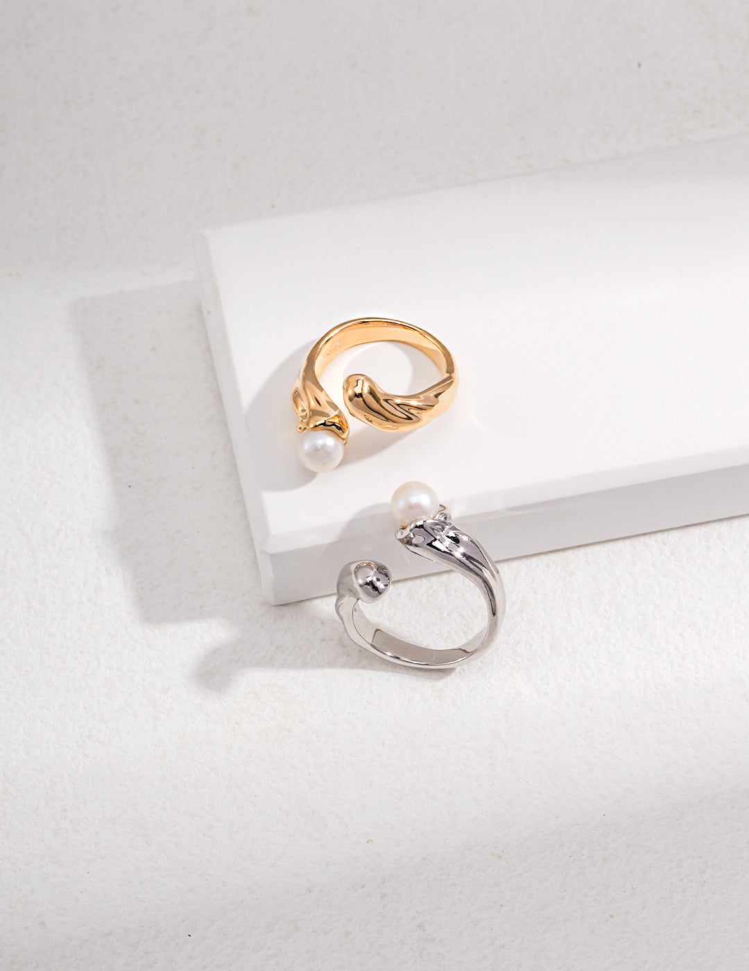 Solid Sterling Silver Natural Pearl Ring