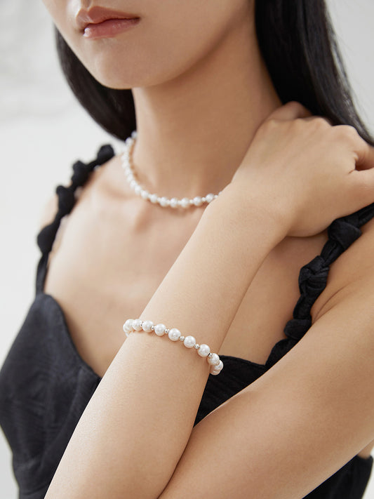 Pure Silver Pearl Bracelet‌