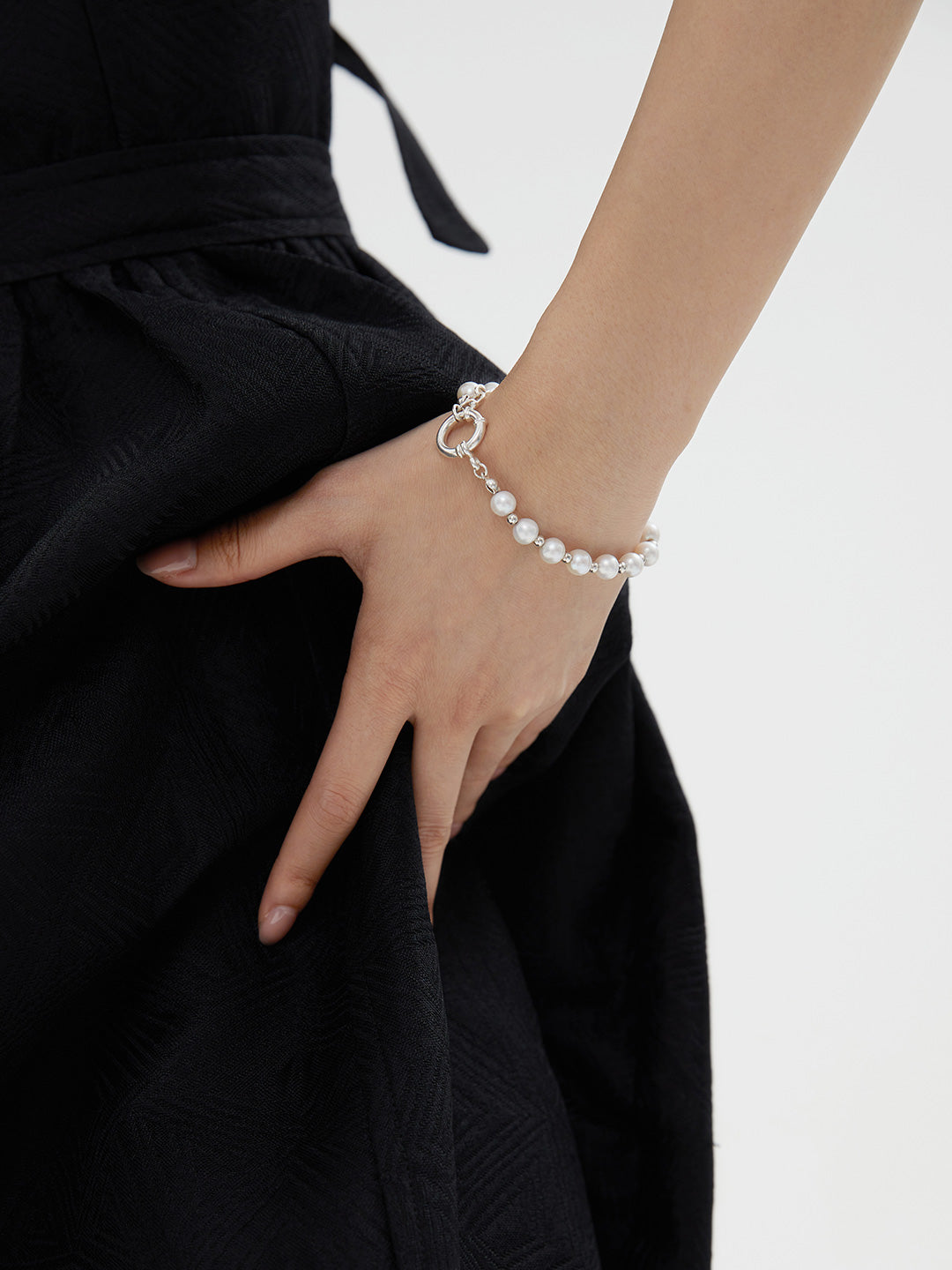 Pure Silver Pearl Bracelet‌