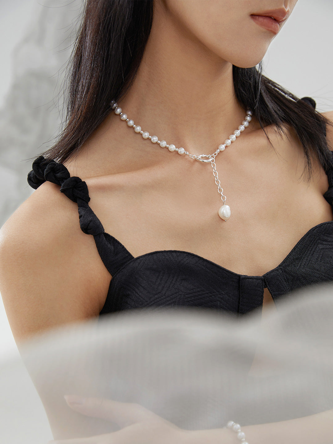 Raw Baroque Pearl Pendant