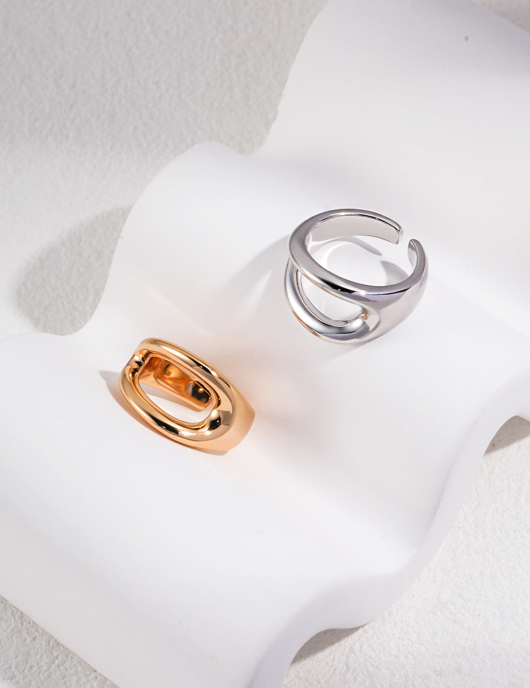 Bare Sterling Silver Adjustable Open Ring