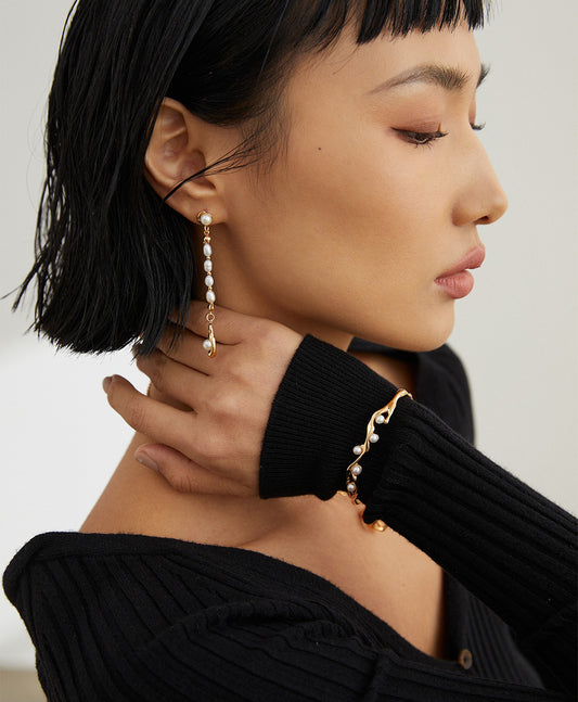 Sterling Silver Pearl Bracelet