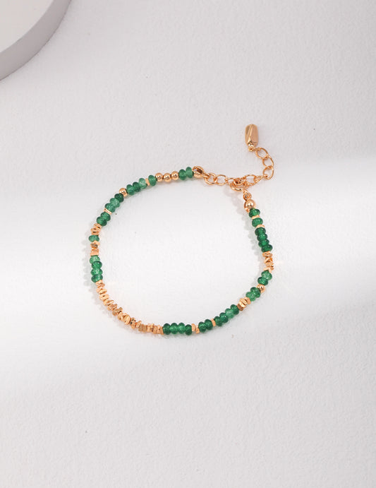 Crushed Sterling Silver Chain Bracelet‌