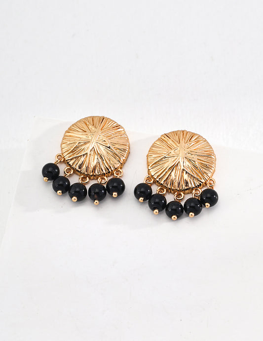 Holiday Spirit Onyx & Argentium® Earrings