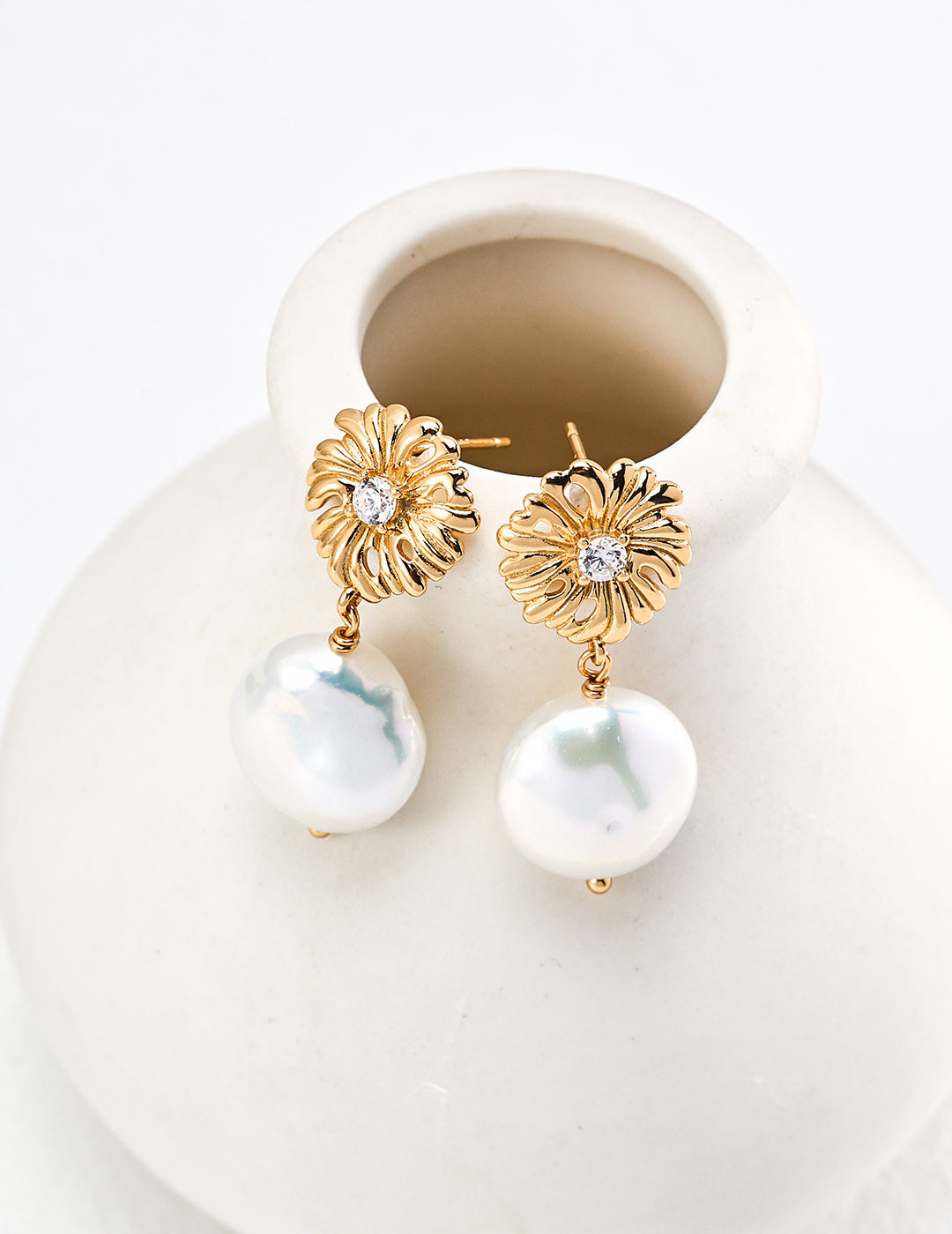 Floral Reverie Pearl Earrings Collection